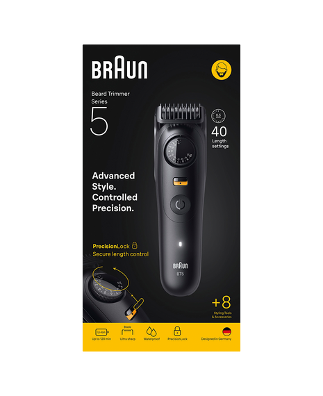 Series 5 Waterproof Beard Trimmer with 8 Styling Tools & Accessories