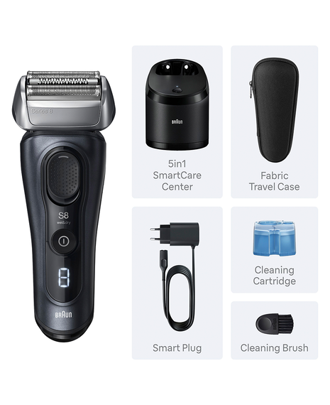 Series 8 Wet & Dry Electric Shaver with 5-in-1 SmartCare Center