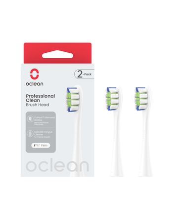 Professional Clean Replacement Brush Head Refills 2 Pack - White