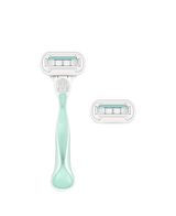 Deluxe Smooth Sensitive Razor with 2 Blades Refill