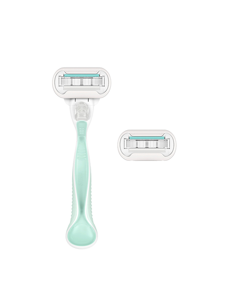 Deluxe Smooth Sensitive Razor with 2 Blades Refill
