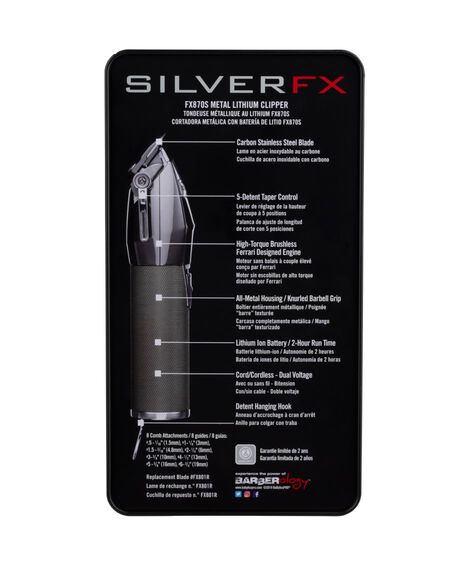FX Lithium Clipper - Silver