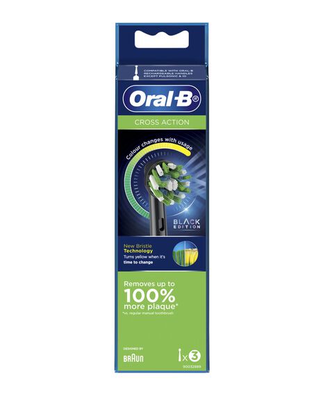 Cross Action Replacement Head Refills 3pk - Midnight Black