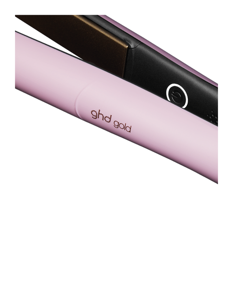 gold professional hair straightener in pink sorbet - limited edition
