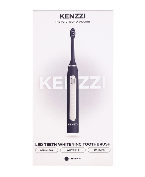 LED Whitening Sonic Electric Toothbrush - Midnight