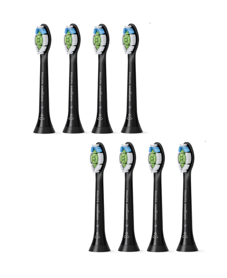 Sonicare W2 Optimal White Standard Brush Heads 8pk - Black