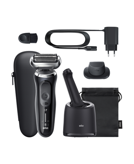Series 7 Wet & Dry Electric Shaver with Precision Trimmer Head & Clean & Charge Station