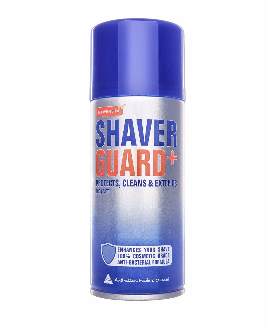 Guard Grooming Shaver Guard+™ Sanitise and lubricate your Shaver