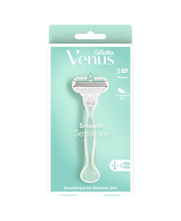 Smooth Sensitive Razor with 2 Blades Refill
