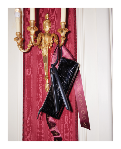 gold professional hair straightener gift set - limited edition