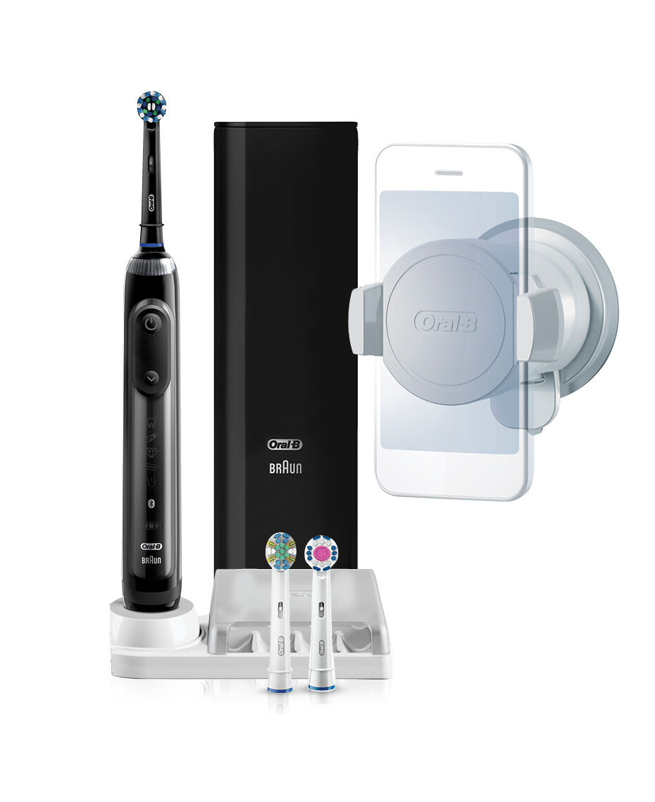 Oral B Genius 9000 Electric Toothbrush With 3 Replacement Heads Smart Travel Case Black Shaver Shop