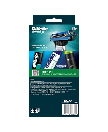 Mach3+ Razor with Blades Refill 6 Pack