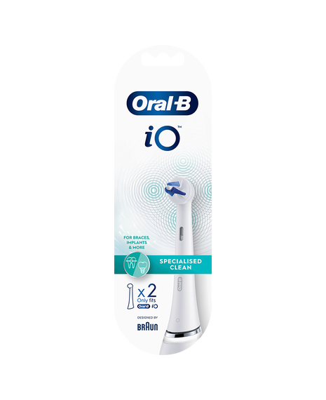 iO Specialised Clean Brush Head Refills 2 Pack - White