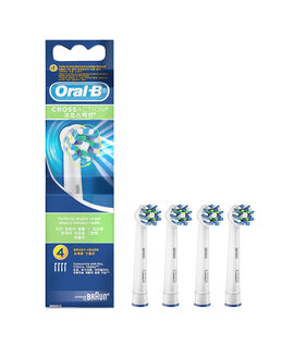 CrossAction Electric Toothbrush Replacement Brush Head Refills 4 Pack