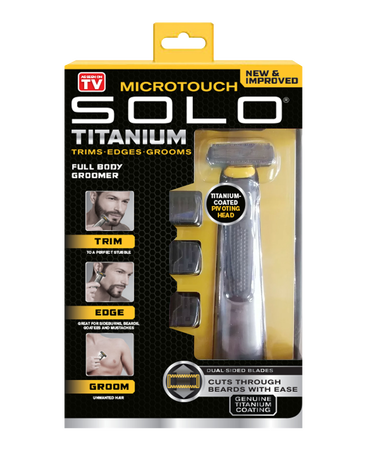 MicroTouch Solo Titanium Face & Body Trimmer