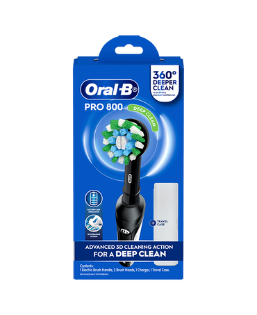 Pro 800 Electric Toothbrush with Travel Case - Black