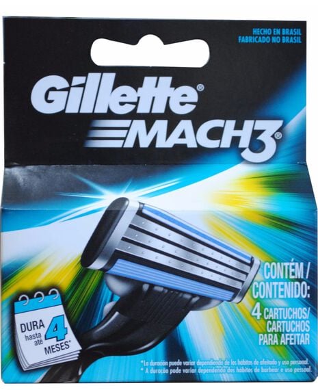 Mach 3 Blades Refill 4 Pack