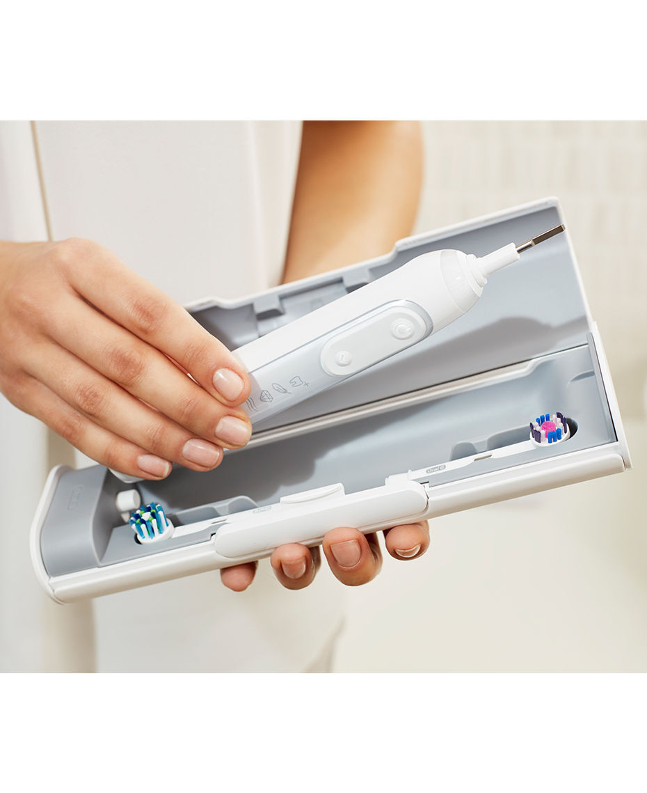 Oral B Genius 9000 Electric Toothbrush With 3 Replacement Heads Smart Travel Case White Shaver Shop