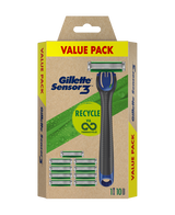 Sensor 3 Razor with Blades Refill 10 Pack