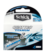 Quattro 5 Razor Blade Refills 4 Pack