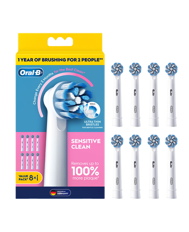 Sensitive Clean Brush Head Refills 8 Pack