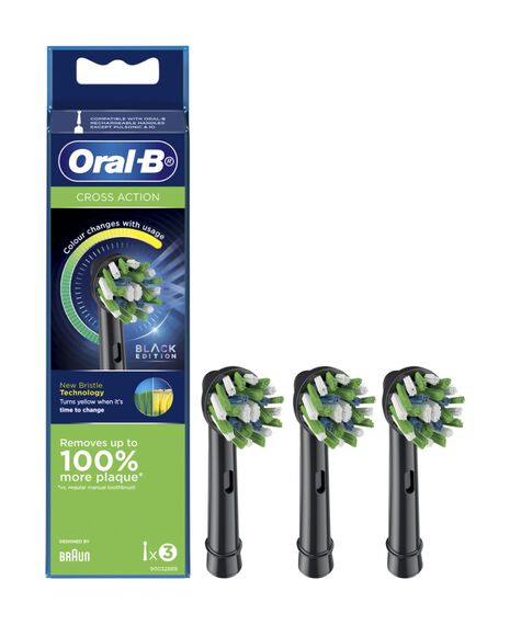 Cross Action Replacement Head Refills 3pk - Midnight Black