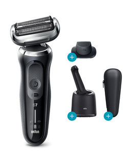 Series 7 Wet & Dry Shaver with Precision Trimmer Head & Clean & Charge Station