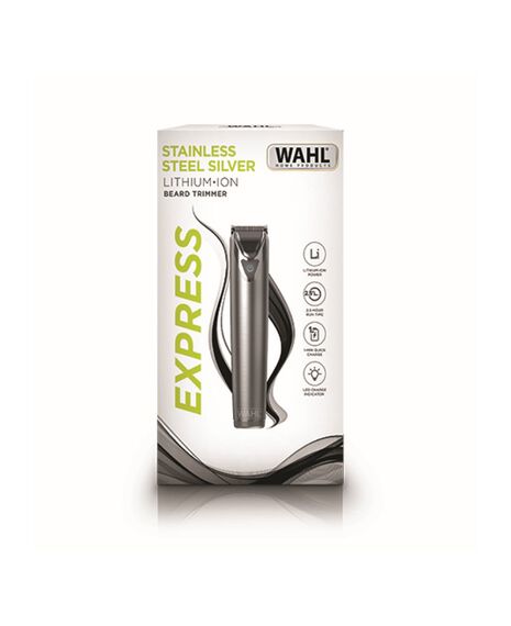 Lithium-ion Express Stainless Steel Beard Trimmer - Silver