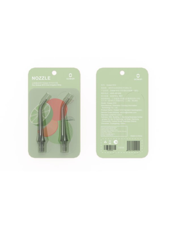 W10 Water Flosser Replacement Nozzle Refills 2 Pack - Green