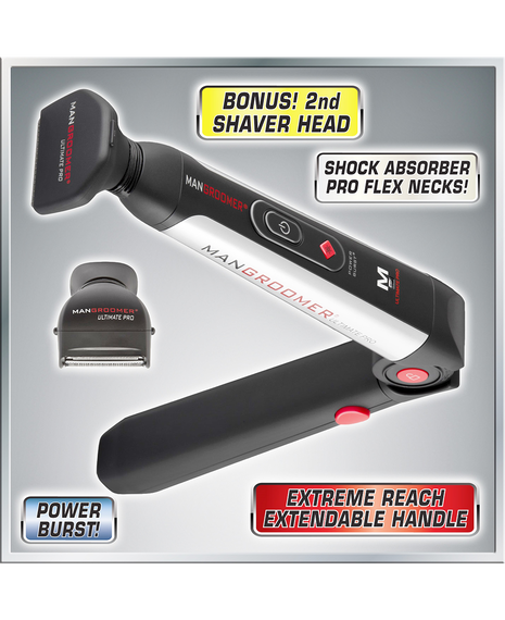 Ultimate Pro Back Shaver with 2 Attachments