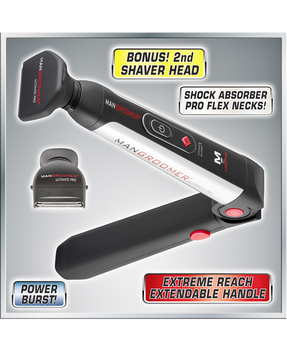 Mangroomer | Ultimate Pro Back Shaver with 2 Attachments | Shaver Shop