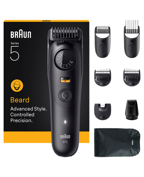 Series 5 Waterproof Beard Trimmer with 8 Styling Tools & Accessories