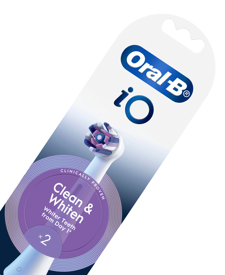 iO Clean & Whiten Brush Head Refills 2 Pack - White