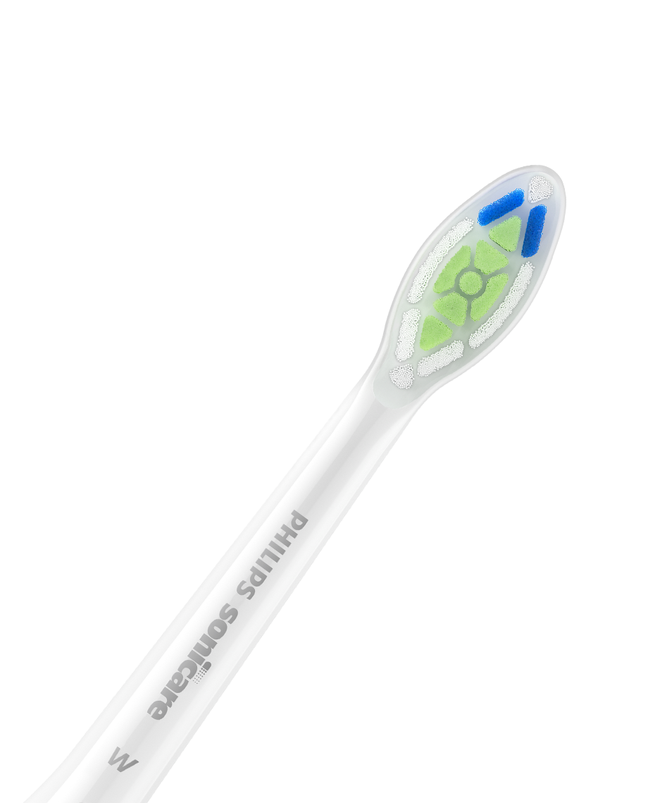 Sonicare W2 Optimal White Brush Head Refills 2 Pack - White