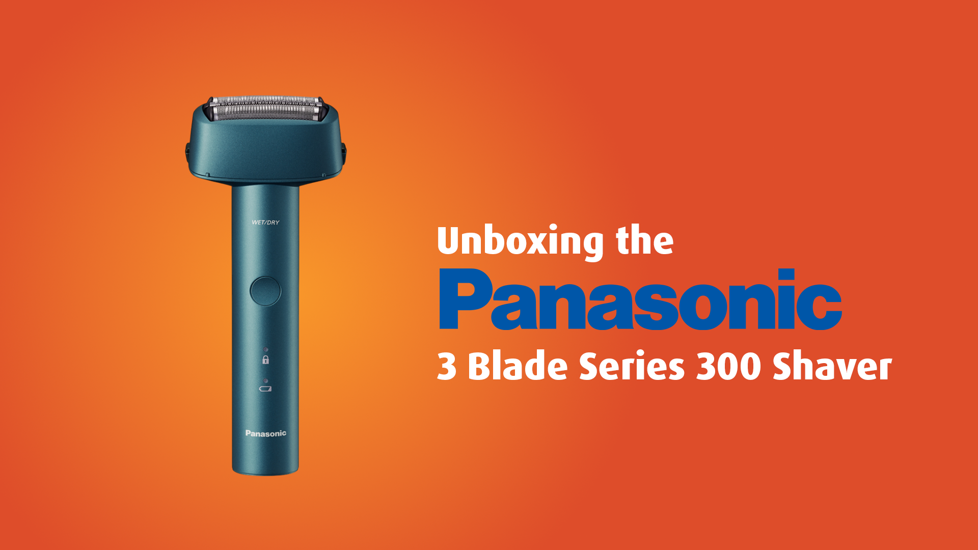 Panasonic | Series 300 3-Blade Wet & Dry Electric Shaver - Blue ...